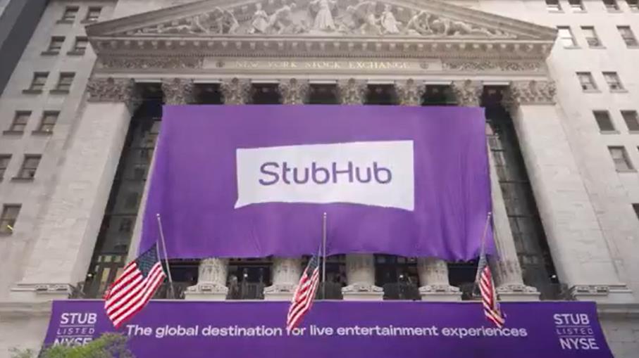 Azioni StubHub: debutto turbolento al NYSE dopo IPO