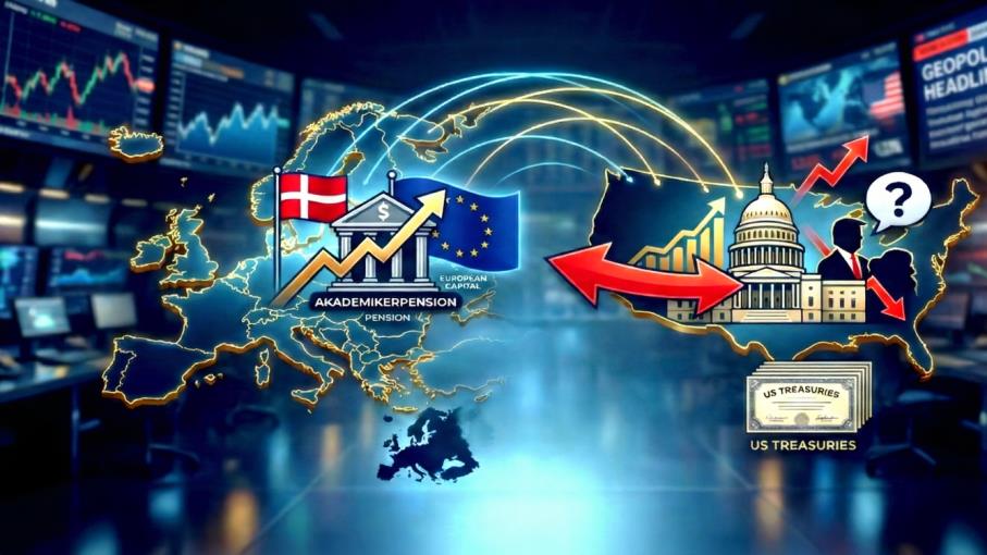 Fondo pensione danese vende i Treasury USA: quanto pesa l'Europa?