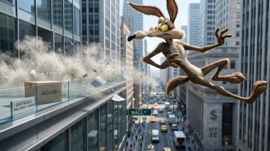Willy il Coyote: quando i mercati corrono nel vuoto